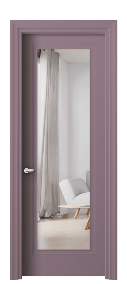 Межкомнатная дверь Esse 8503 Матовый белоснежный Двустороннее зеркало, триплекс Цена 81799 ₽ | Volhovec