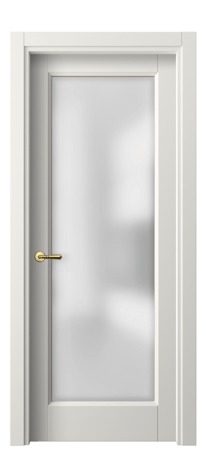 Межкомнатная дверь Галант 1402 ПЭТ белоснежный Сатинированное стекло Цена 29259 ₽ | Volhovec