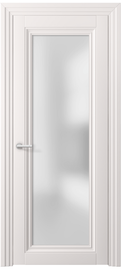 Межкомнатная дверь Центро 2502 ПЭТ кремово-серый Сатинированное стекло Цена 41199 ₽ | Volhovec