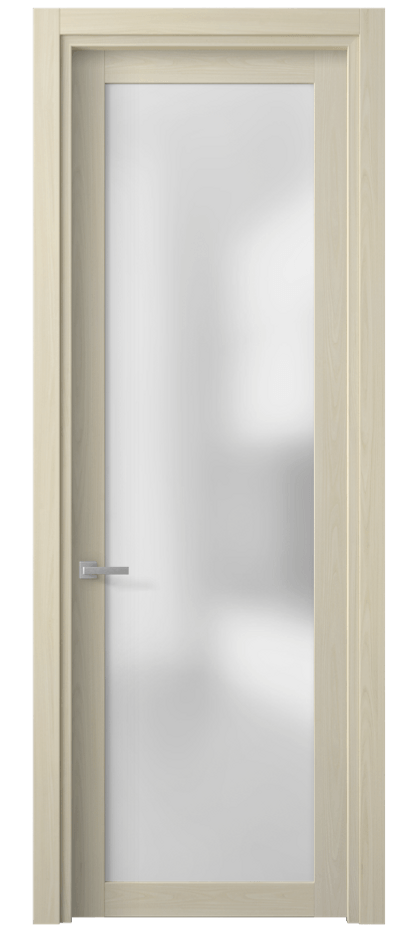 Межкомнатная дверь Планум 2102 Молочный ясень Сатинированное стекло Цена 29819 ₽ | Volhovec