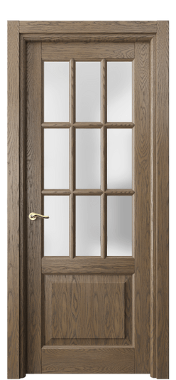 Дверь межкомнатная 0748 ДММ.Б САТ. Цвет Дуб мраморный брашированный. Материал Массив дуба брашированный. Коллекция Lignum. Картинка.