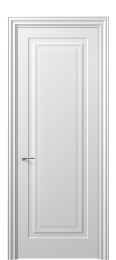 Дверь межкомнатная 8401 МБЛ. Цвет Матовый белоснежный. Материал Гладкая эмаль. Коллекция Mascot. Картинка.