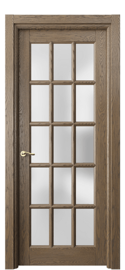 Дверь межкомнатная 0708 ДММ.Б САТ. Цвет Дуб мраморный брашированный. Материал Массив дуба брашированный. Коллекция Lignum. Картинка.