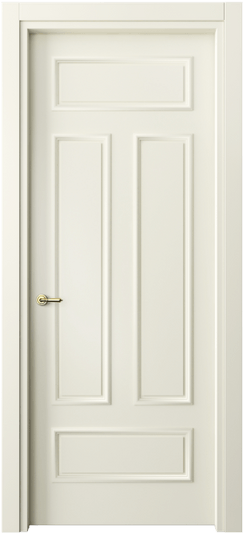 Дверь межкомнатная 8143 ММБ. Цвет Матовый молочно-белый. Материал Гладкая эмаль. Коллекция Париж. Картинка.
