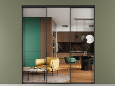 Перегородка Формато внутри проёма 3 створки